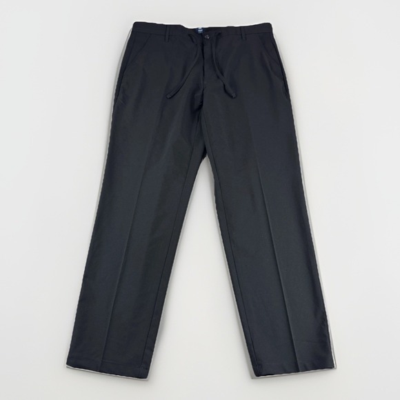 George Adjustable Waist Stretch Tapered Leg Modern Dress Pants Mens 34x30 Chinos - Picture 1 of 8